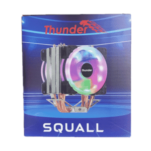 Thunder Squall TAC-225 ARGB CPU Air Cooler – 4 Copper Heatpipes, Dual Fan
