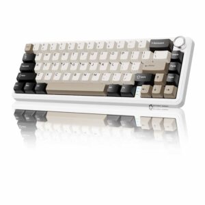 ATTACK SHARK X66 Wireless Gasket Mechanical Keyboard Strawberry Switch - Cheese White