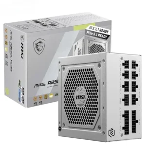 MAG A850 GL PCIe 5 White – High-Efficiency Modular Gaming Power Supply