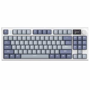 ATTACK SHARK K86 Wireless Mechanical Keyboard – TFT Display, Blue Whale Switch, Tri-Mode - Lavender Blue