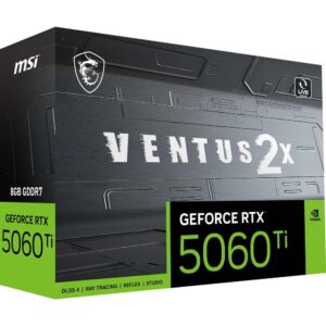 MSI GeForce RTX 5060 Ti VENTUS 2X OC PLUS 8GB GDDR6 Graphics Card