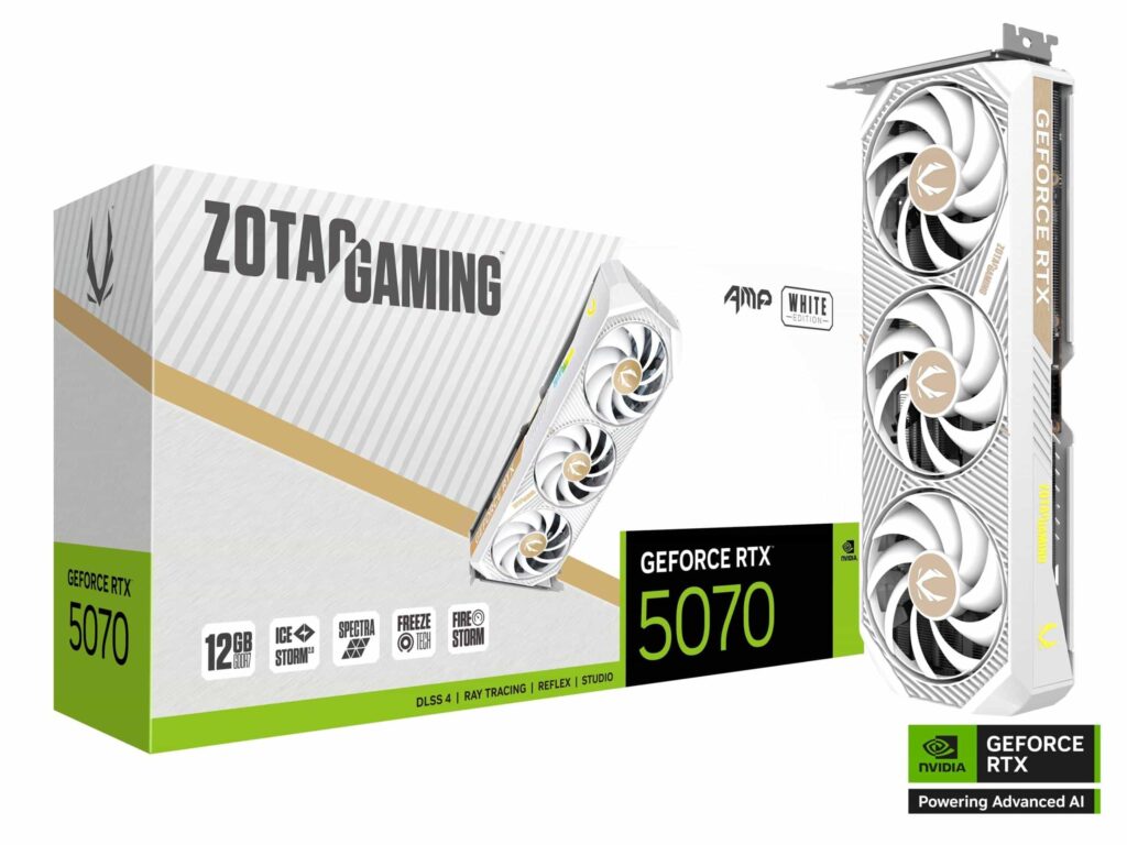 ZOTAC GAMING GeForce RTX 5070 AMP White Edition