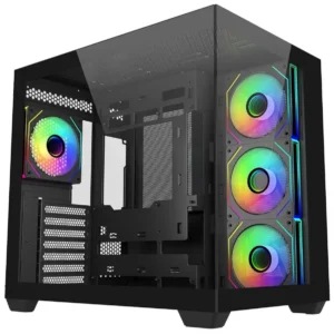 Cooler Master Elite 681 Black Mid‑Tower Gaming PC Case – High‑Airflow ATX Chassis for Custom Builds