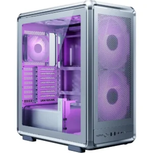 Cooler Master MasterFrame 500 Mesh Silver Mid‑Tower Gaming PC Case – High‑Airflow ATX Chassis with Mesh Front