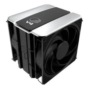 Cooler Master V4 Alpha Black CPU Air Cooler – High-Performance Tower Cooler with Quad Heat-Pipe Design