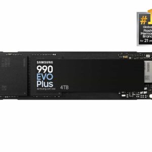 Samsung 990 EVO Plus 4TB NVMe M.2 SSD – Gen4 Speed up to 7,250 MB/s