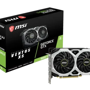 MSI GeForce GTX 1660 Ti Ventus XS 6G OC Graphics Card (Used) – 6GB GDDR6, Dual Fan Ventus Cooling, HDMI/DisplayPort, PCIe 3.0 – 1 Month Warranty