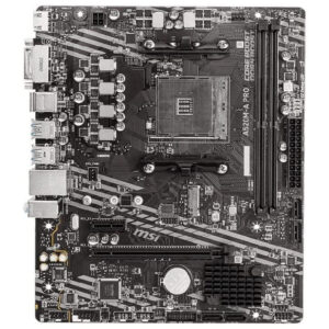 MSI A520M‑A PRO Motherboard – AMD AM4 Micro-ATX (Ryzen 3000/4000G/5000 Series, DDR4, M.2, HDMI, USB 3.2 Gen1)